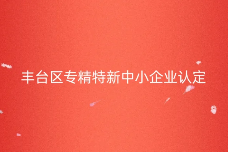 豐臺(tái)區(qū)專精特新中小企業(yè)認(rèn)定,第二季度豐臺(tái)區(qū)新增27家企業(yè)